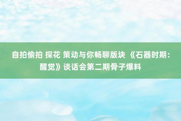 自拍偷拍 探花 策动与你畅聊版块 《石器时期:醒觉》谈话会第二期骨子爆料