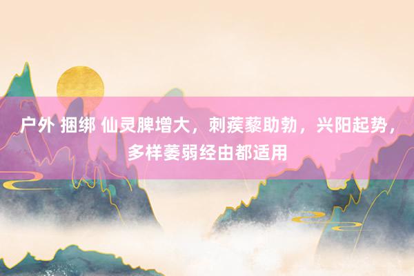 户外 捆绑 仙灵脾增大,刺蒺藜助勃,兴阳起势,多样萎弱经由都适用