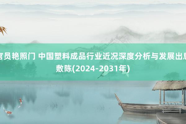 官员艳照门 中国塑料成品行业近况深度分析与发展出息敷陈(2024-2031年)