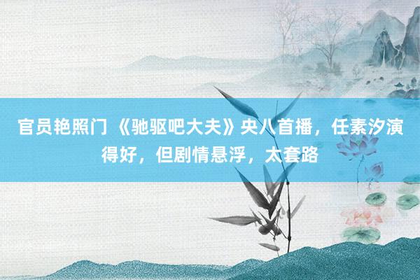 官员艳照门 《驰驱吧大夫》央八首播,任素汐演得好,但剧情悬浮,太套路