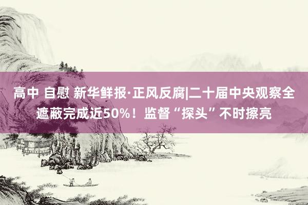 高中 自慰 新华鲜报·正风反腐|二十届中央观察全遮蔽完成近50%!监督“探头”不时擦亮