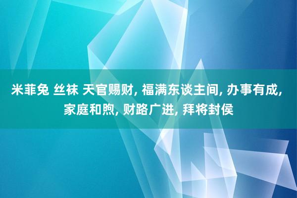 米菲兔 丝袜 天官赐财, 福满东谈主间, 办事有成, 家庭和煦, 财路广进, 拜将封侯
